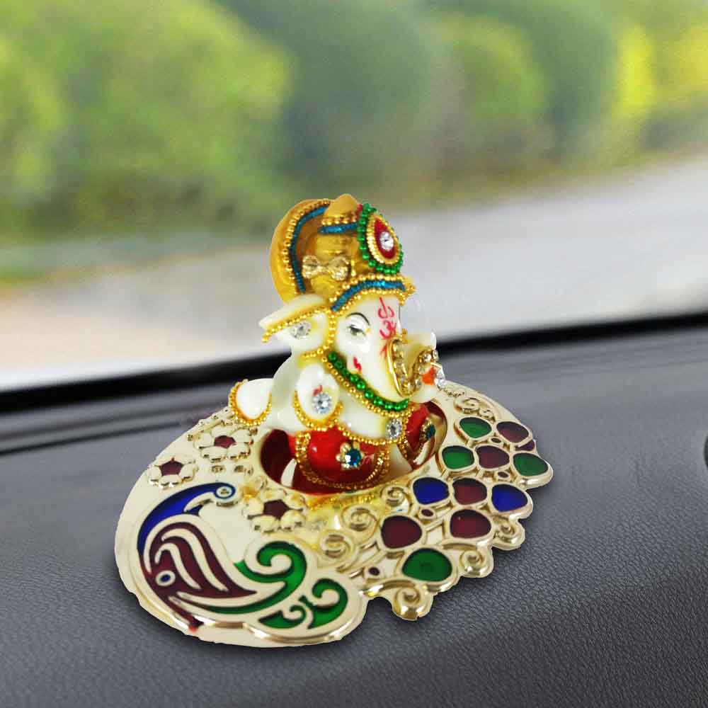 Small Lord Ganesha Statue on Tray